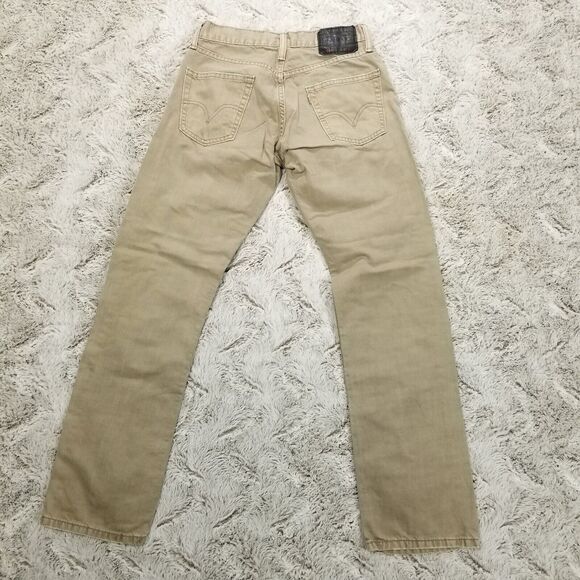 Levis Jeans Mens 28x30 Brown 514 Slim Straight Light Wash American Denim - Picture 2 of 11